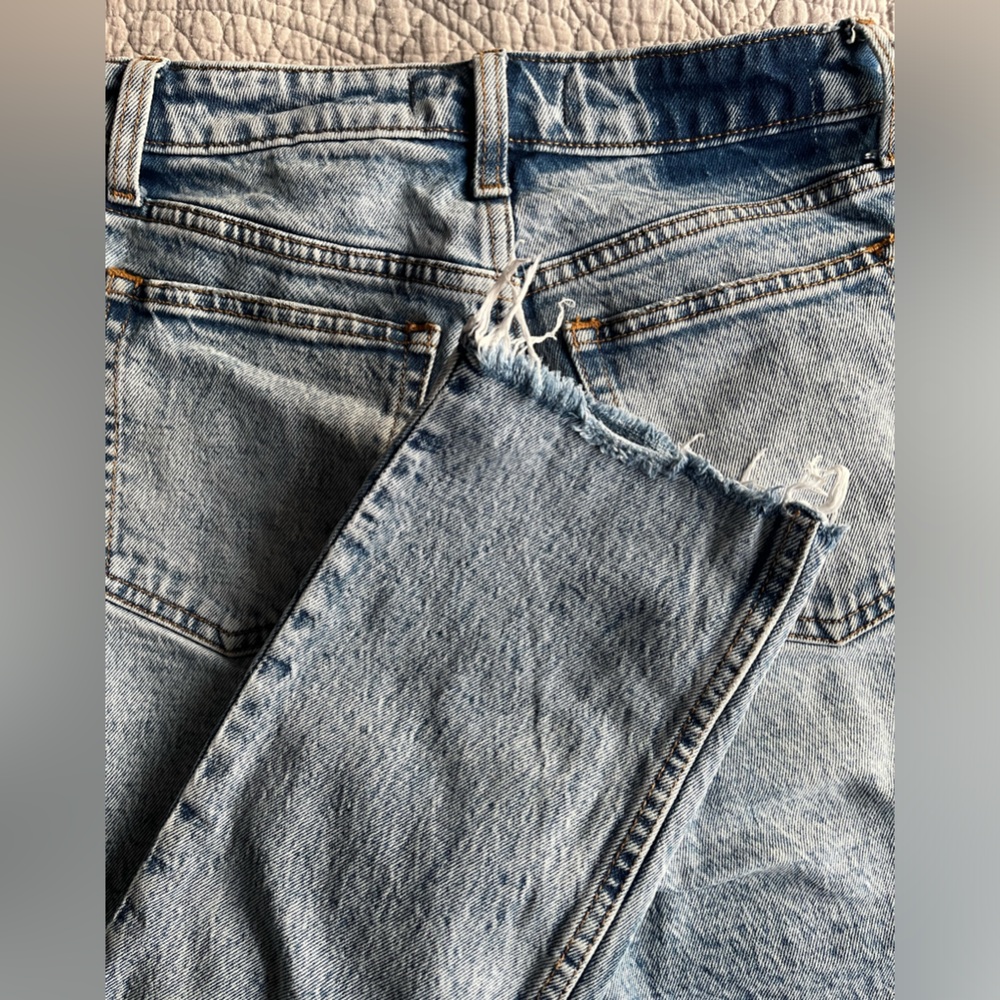 Abercrombie and Fitch Curve Love High Rise Mom Jean size 25/0 short